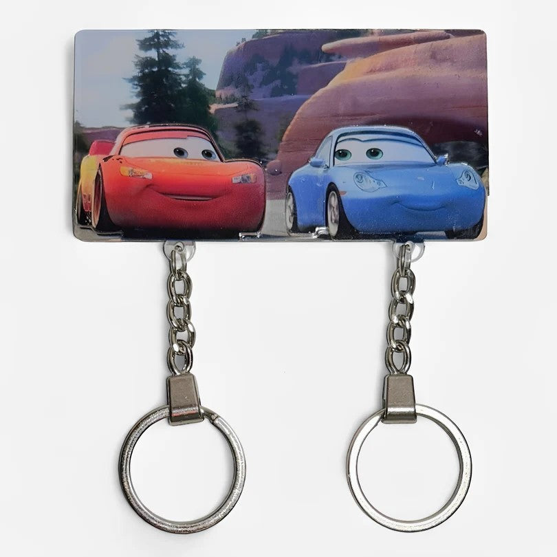 Conjunto de chaveiros de casal - Carros (2pc)