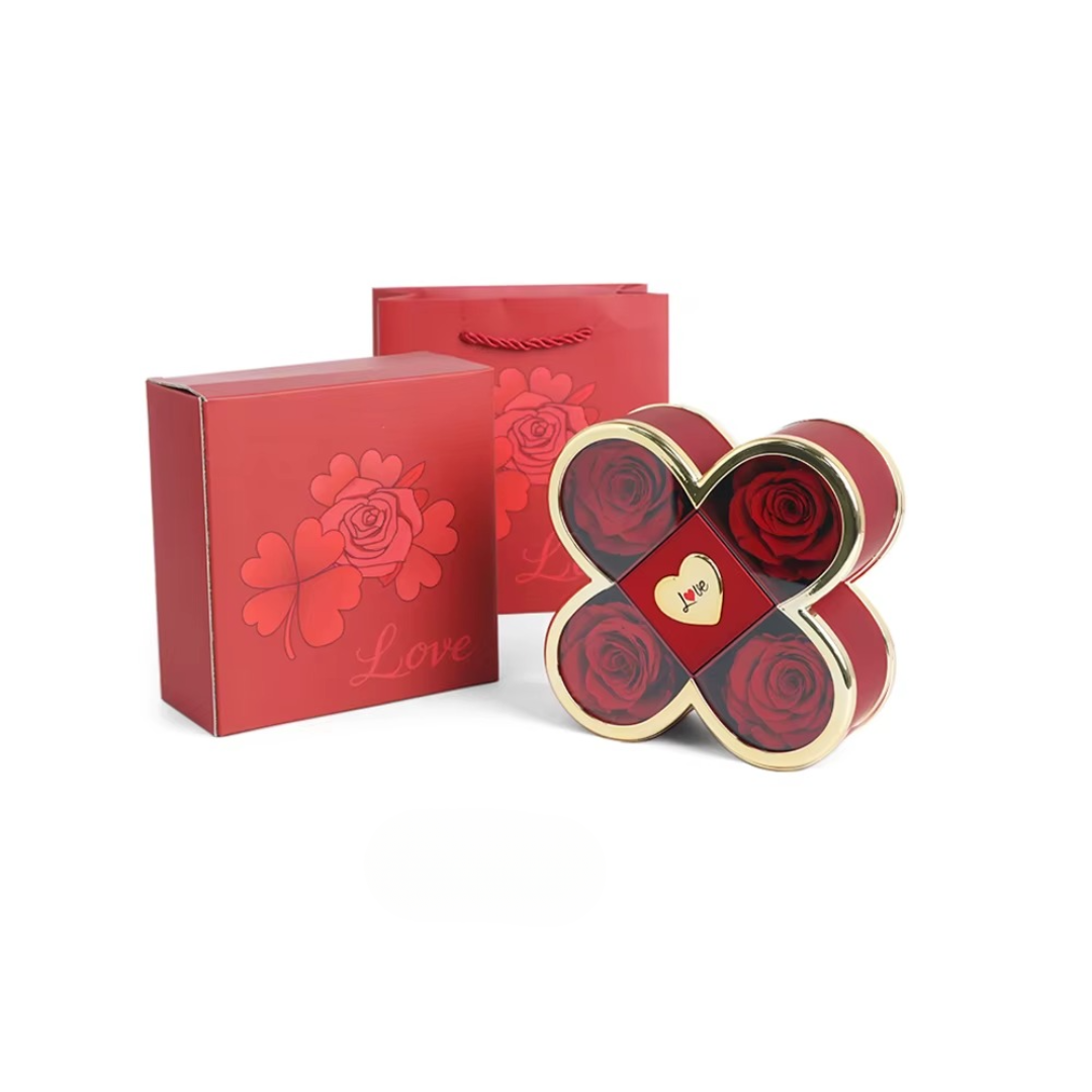 Caixa 4 Rosas Eternas