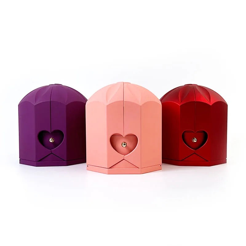 Caixa Puro Amor com Rosa Eterna (Somente Caixa)