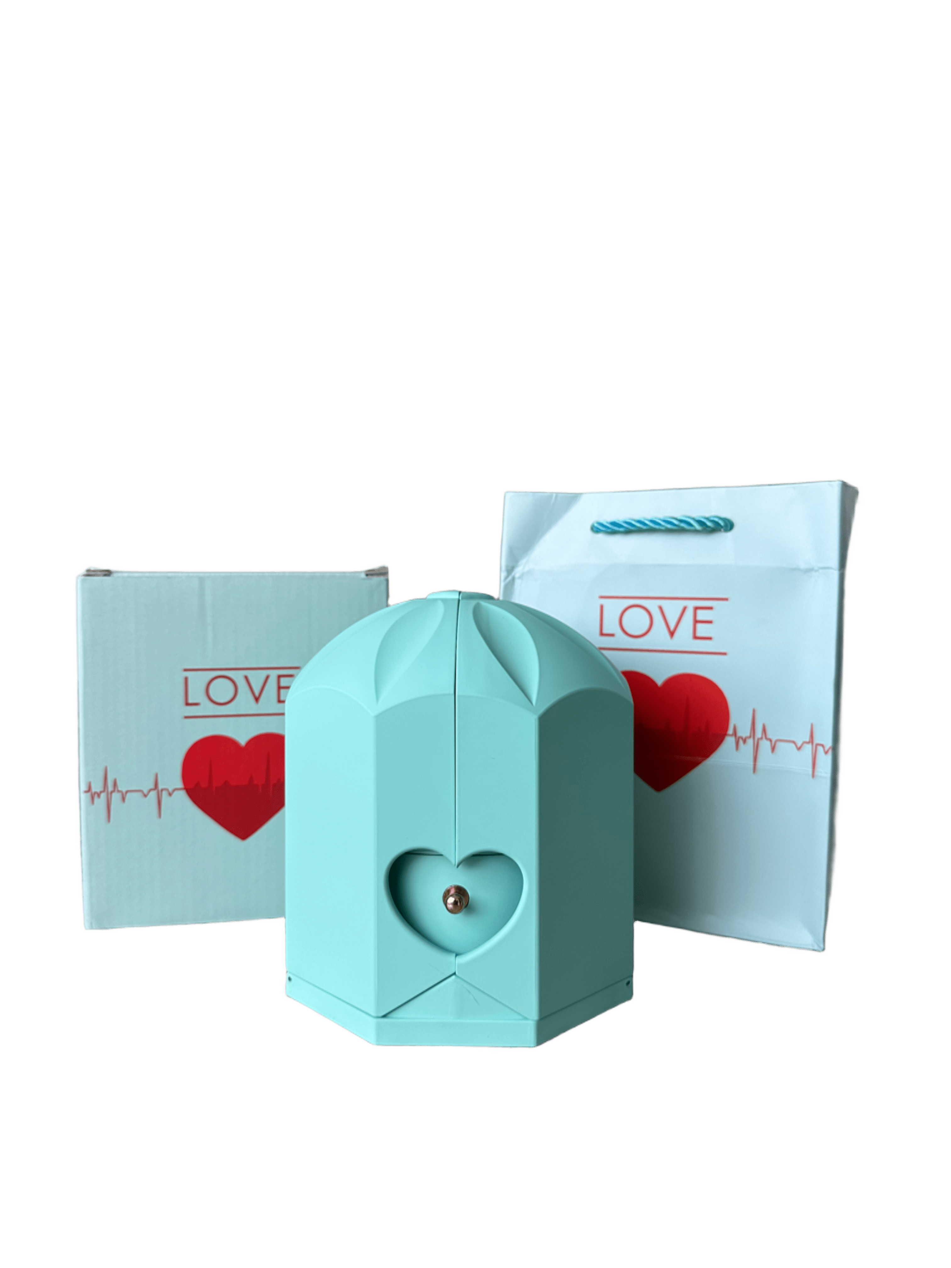 Caixa com Rosa Eterna & Colar Gota Personalizado - Para Minha Mãe