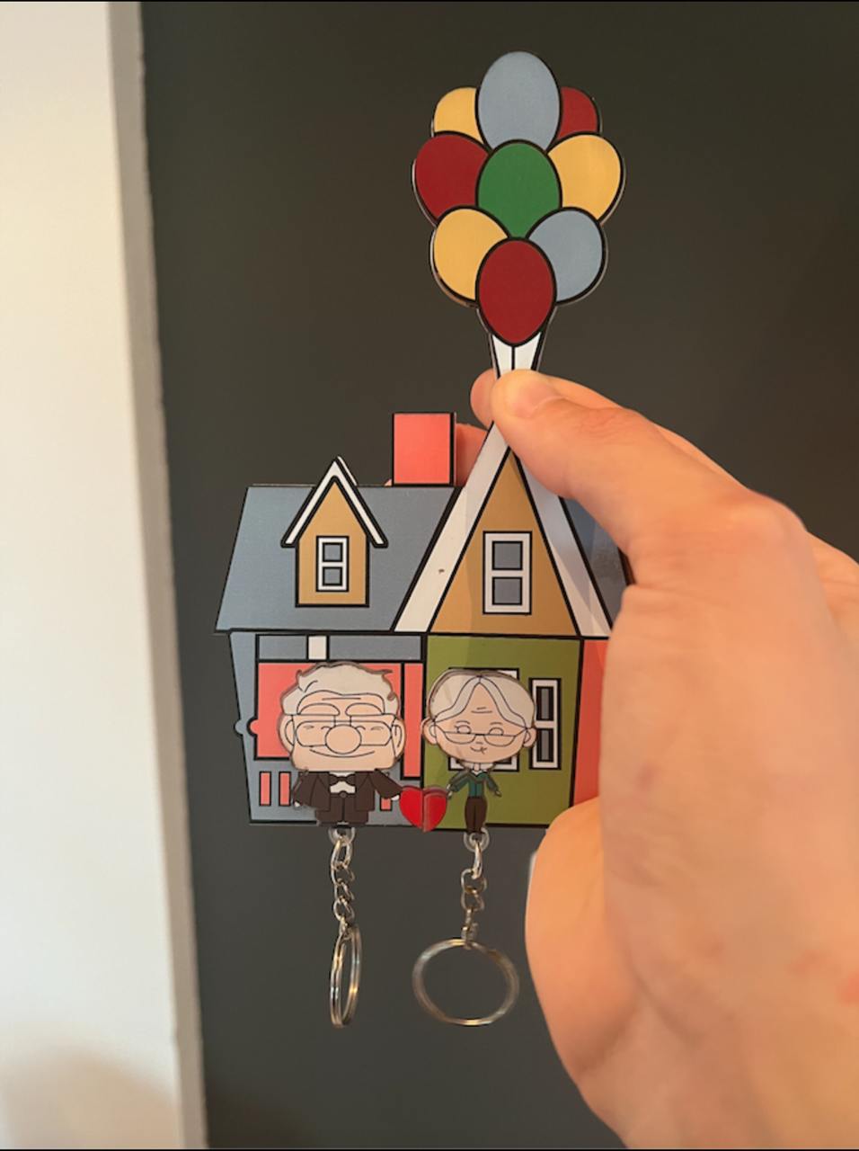 Conjunto de chaveiros de casal